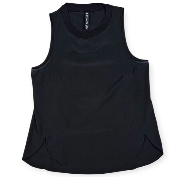 Athleta Black Performance Tank Top - Women's Small - Ribbed Trim - Picture 1 of 10